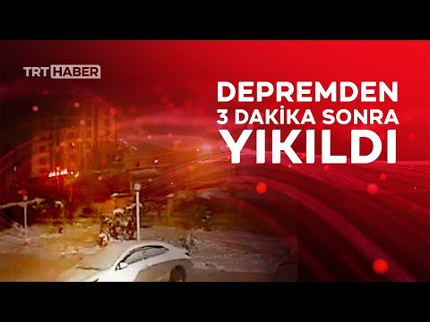 Kaleci Ahmet Eyüp Türkaslan'ın hayatını kaybettiği binanın yıkılma anı kamerada