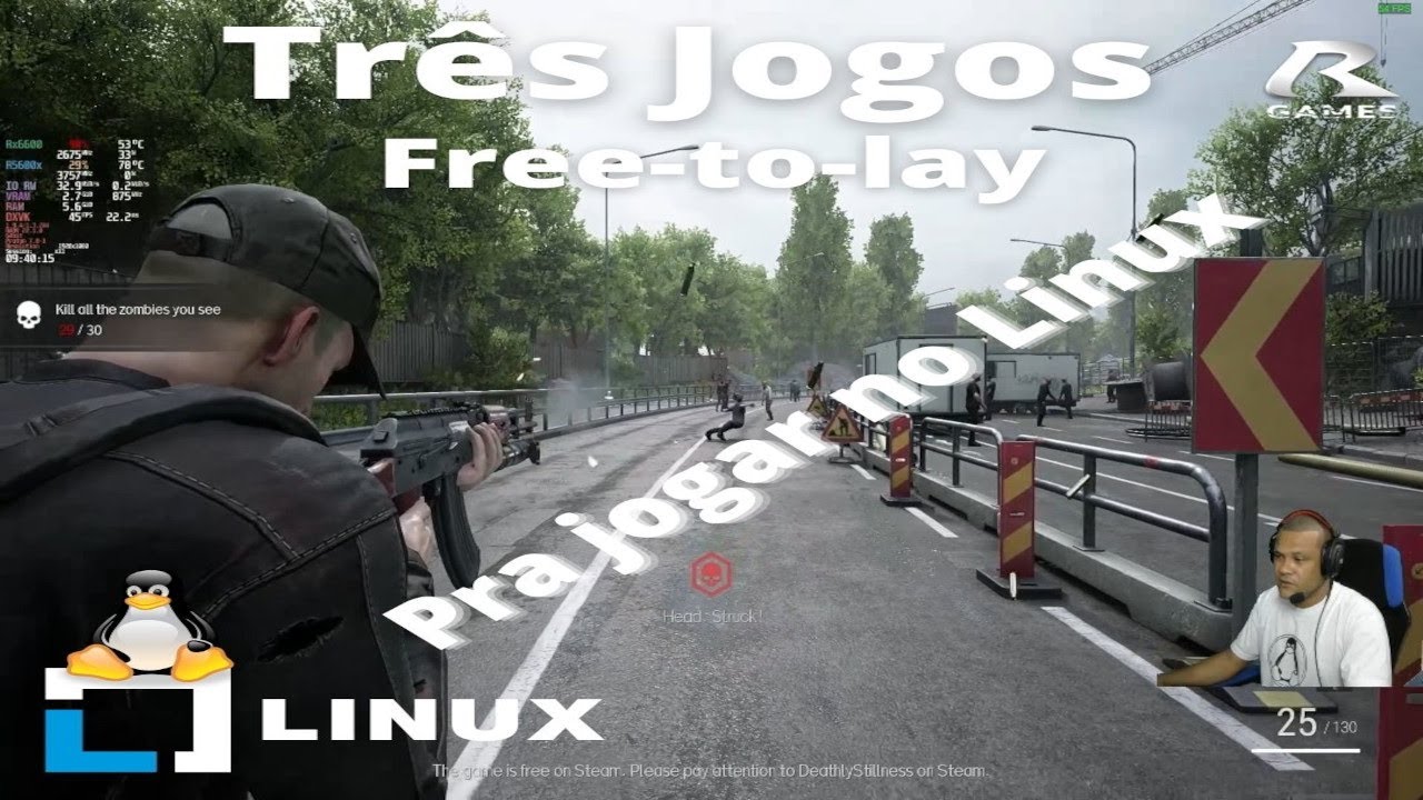 Três jogos free-to-play na Steam (Linux)