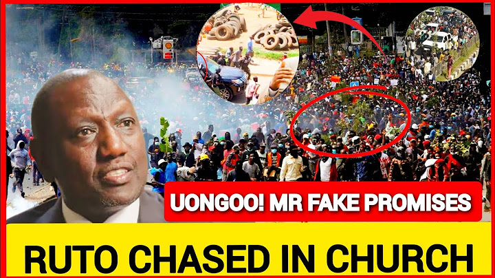 Ground Ni kubaya! President Ruto heckled and chased in church today by angry disappointed Kenyans