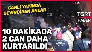 Malatya'da 2 Kişi Canlı Yayında Enkazın Altından Böyle Kurtarıldı - TGRT Haber