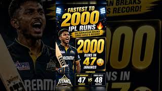 Sai Sudarshan Gujarat titans cricket IPL match #ipl #cricket