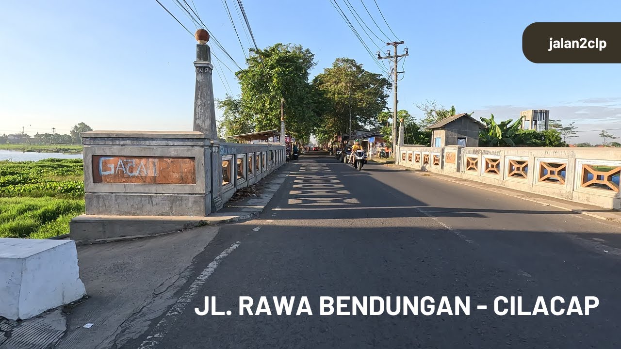 Gowes Pagi Melintasi Jalan Rawa Bendungan - Cilacap