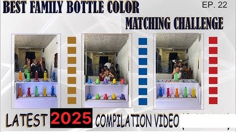 🆕‼️THE MOST FUNNY, SMART & ENTERTAINING FIVE(5) BOTTLE COLOR MATCHING CHALLENGE - COMPILATION VIDEO
