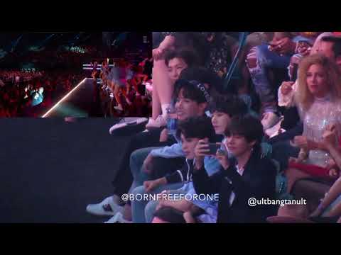 BTS reaction to DUA LIPA @BBMAS