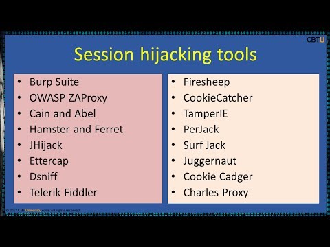 11.3 Session hijacking tools