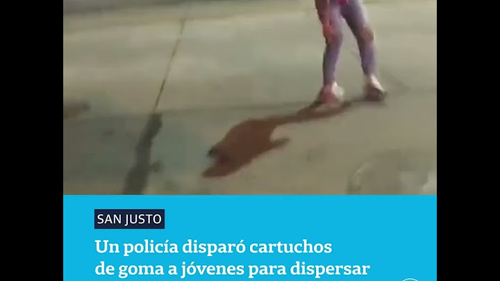Un policía disparó cartuchos de goma a jóvenes para dispersar un enfrentamiento