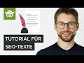 SEO-Texte schreiben lernen: So rankst du für +100 Keywords