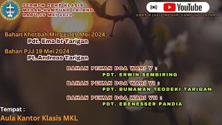 Sermon Bahan Khotbah Minggu \u0026 Bahan PJJ ras Ras Pekan Doa  Wari V-VII