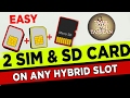 How to use Dual sim & SD card {simultaneously} in  தமிழ்