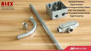 How to install RIGID Conduit/RIGID Coupling/DTB-Two Gang Box/Rigid Threaded Conduit Body together.