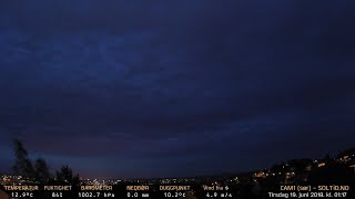 Timelapse Cam 1 - Natt til 20. juni 2018