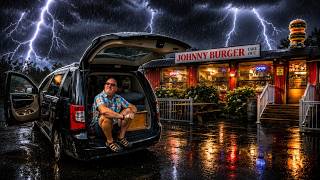 Thunderstorm Stealth Camping at Johnny Burger