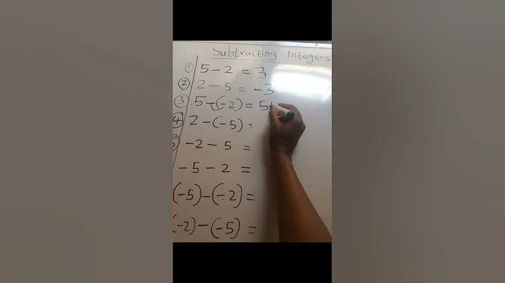 subtracting integers 5-(-2) #mathsshorttricks . #mathshacks