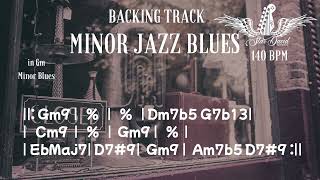 Minor Jazz Blues Backing Track in Gm 140 BPM