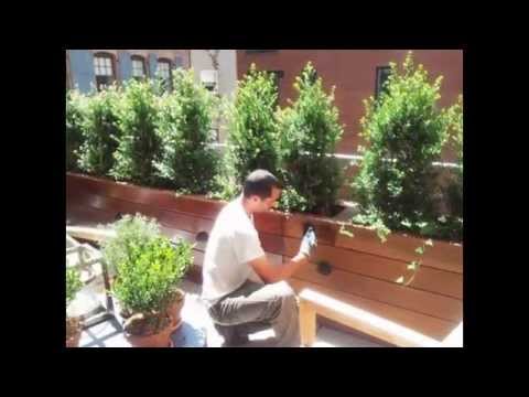 Best Custom Wood Planter Boxes by nyplantings - YouTube