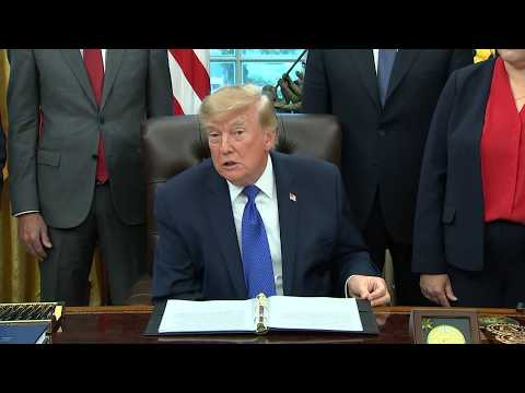 President Trump announces $15 billion steel plant as talks with Iran stall