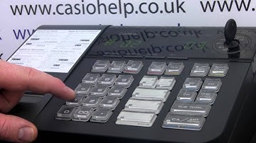 How To Program PLU Product Description On Casio SE-S10 PCR-T280 Cash Register