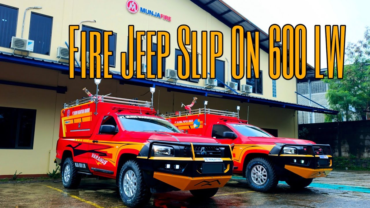 FIRE JEEP/ SLIP ON 600 LW #karoseri #aivideo #firefighter 