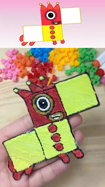 I made Sprunki Numberblock 1 meets 3 wwith 3D pen #sprunki #incredibox #numberblocks