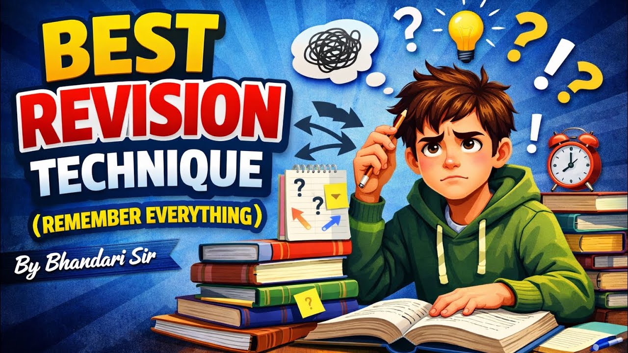 Best Revision Technique to Remember Everything | Exam Success Formula | Bhandari Sir