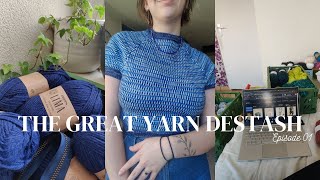 Getting My Yarn Stash Down To ZERO | The Great Yarn Destash Ep. 01