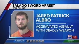Man charged with sword attack in Salado