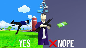 Dude Theft Wars Things that can / Cannot affected with Richie