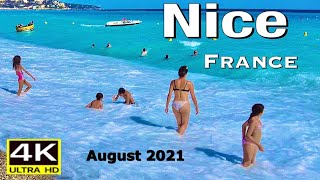 Nice, French Riviera-France Walking tour[4K Ultra HD]