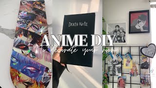 Diy anime to decorate your room✨