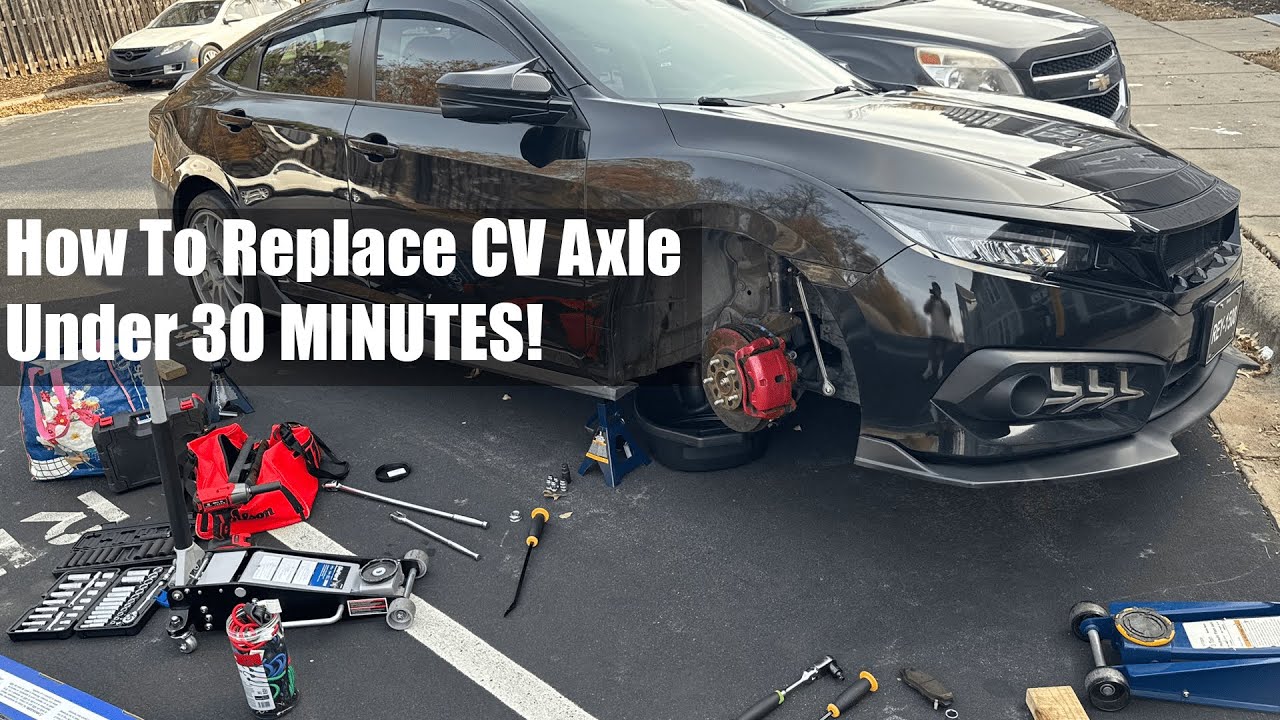 10th Gen Civic | How To Replace Passenger Side CV Axle - YouTube