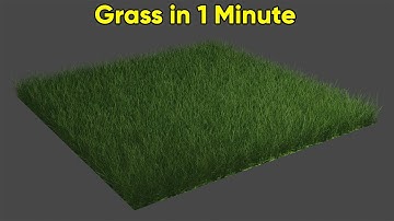 Create realistic grass in 1 minute in Blender Tutorial