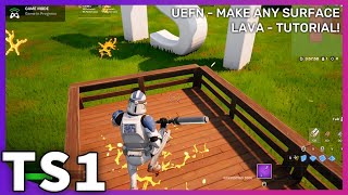 UEFN - Make any surface LAVA! - Tutorial