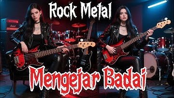 MENGEJAR BADAI VERSI ROCK METAL | COVER AI | GITARIS GADUNGAN
