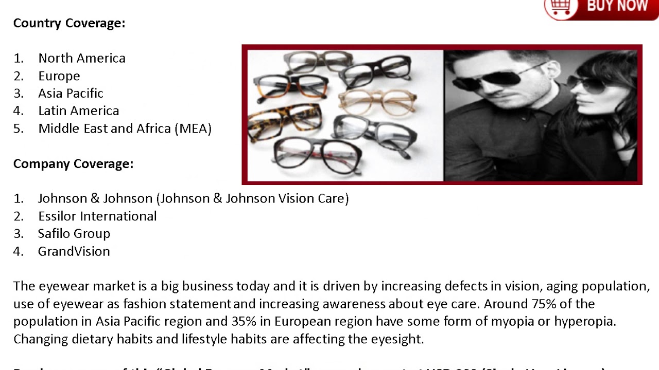 Global Eyewear Market with Focus on The Premium Eyewear 20182022