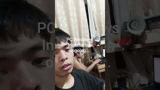 PC Fresh Windows Installation ongoing...I hope u understand my sloppy English.#fyp #gaming #funny