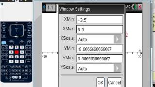 Finding the domain and range using a GDC