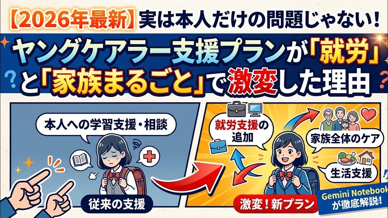 2026年最新】ヤングケアラー支援プランをわかりやすく解説！「就労支援