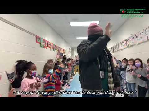 Charles Reed Elementary School welcomes its newest US citizen