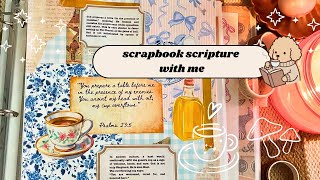 scrapbook scripture with me | ASMR | relaxing harp