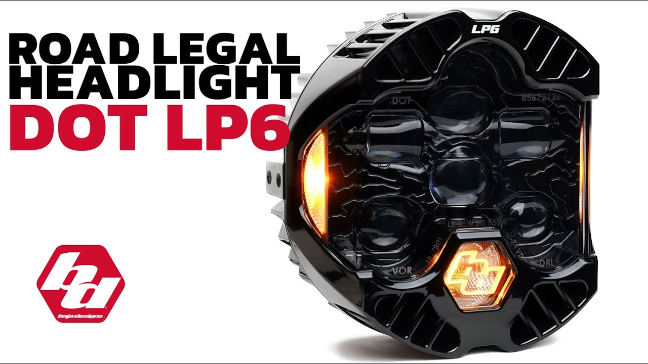 Jeep Wrangler JL (18-25) Baja Designs DOT LP6 LED Headlight Kit | HR