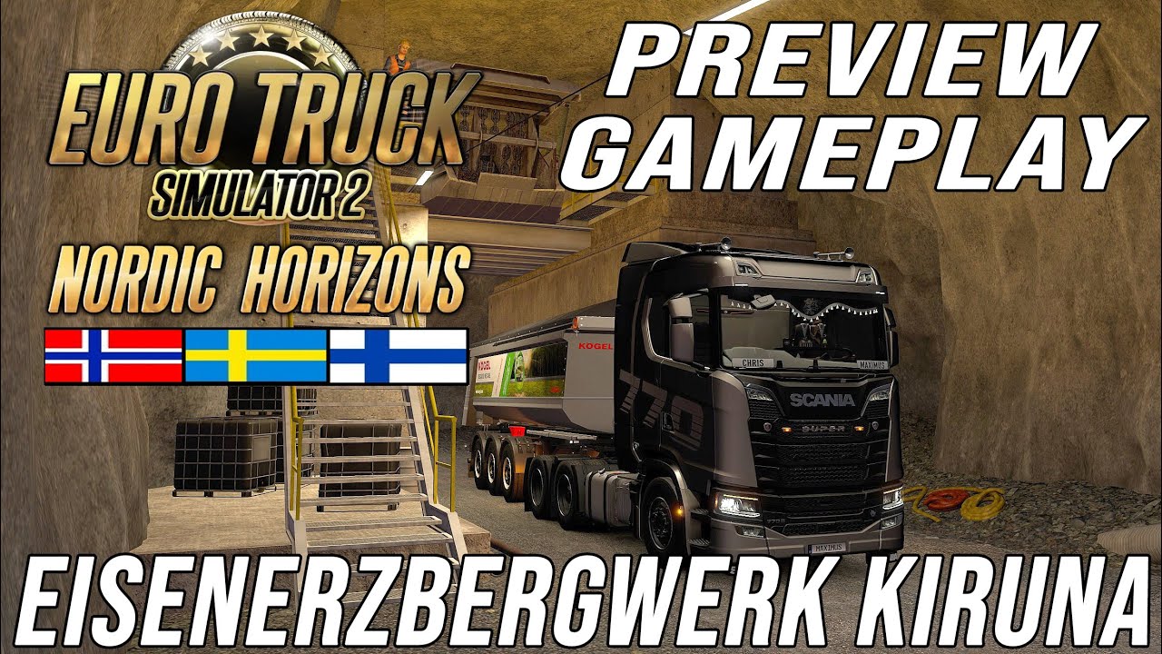 ETS2 Nordic Horizons DLC - Die Größe unterirdische Eisenmine Kiruna [3053] EURO TRUCK SIMULATOR 2