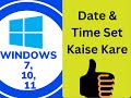 #youtubetipsandtricks #ViralVideo Pc me Time Change ,Windows 10 ,Windows 1 ,Windows 7 Time Change