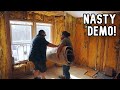 Drywall & Carpet Removal - Mobile Home Bedroom Renovation