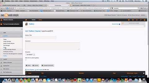 Add Photo Gallery and Video to CMSMS Site