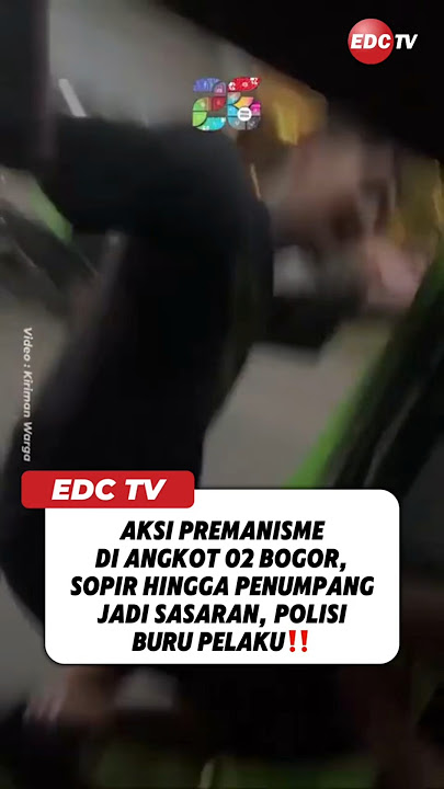 Aksi Premanisme di Angkot 02 Bogor, Sopir hingga Penumpang Jadi Sasaran, Polisi Buru Pelaku‼️