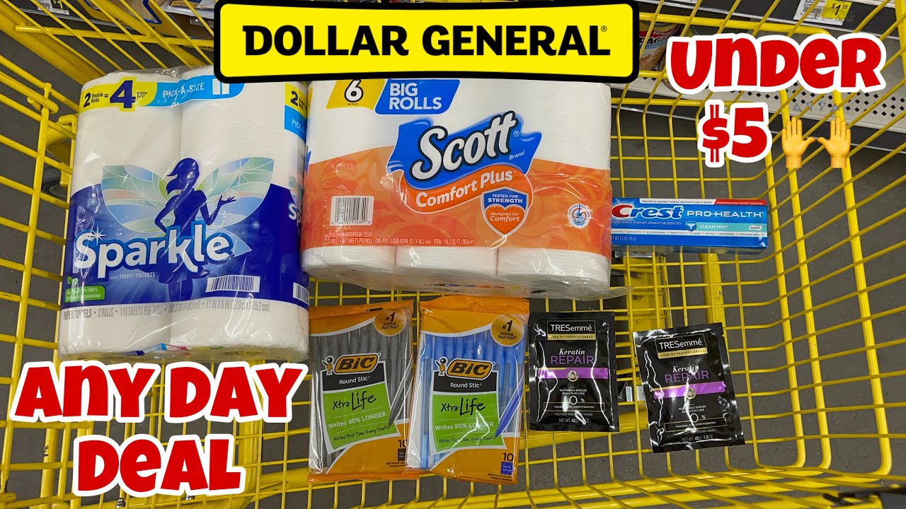 Dollar General ANY DAY DEAL 🙌 Paper Products 🧻 Under 5 🔥 English