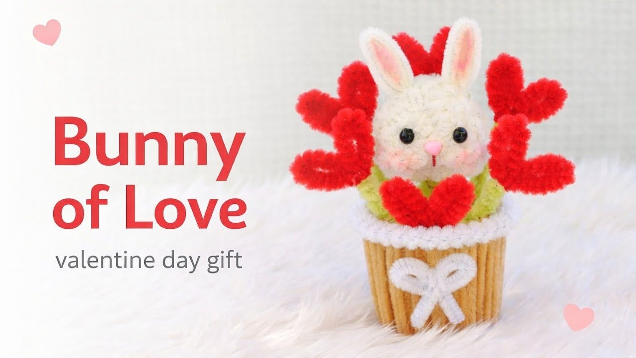 DIY Bunny of Love | กระต่ายลวดกำมะหยี่วาเลนไทน์ มือใหม่ก็ทำได้ BY Tukta Style