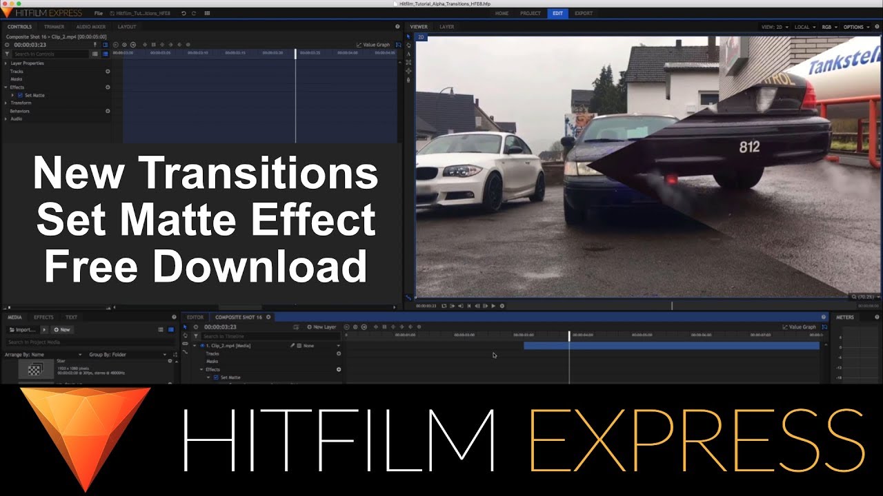 how to render and export a video in hitfilm express 2018