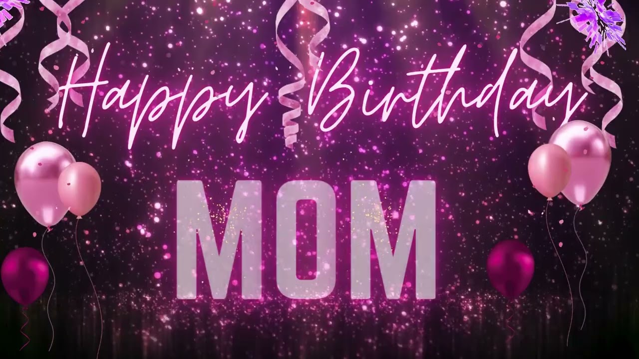 Birthday Party Background for Mom! Happy Birthday Mom