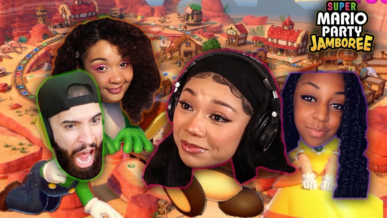 THE MOST CHAOTIC MARIO PARTY LOBBY EVER! @PeeGTV @JazzyGuns @BarefootTasha